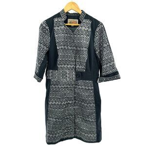 Burning Torch Jacket Dress Anthropologie Boho Western Pockets Button Down‎ Lined